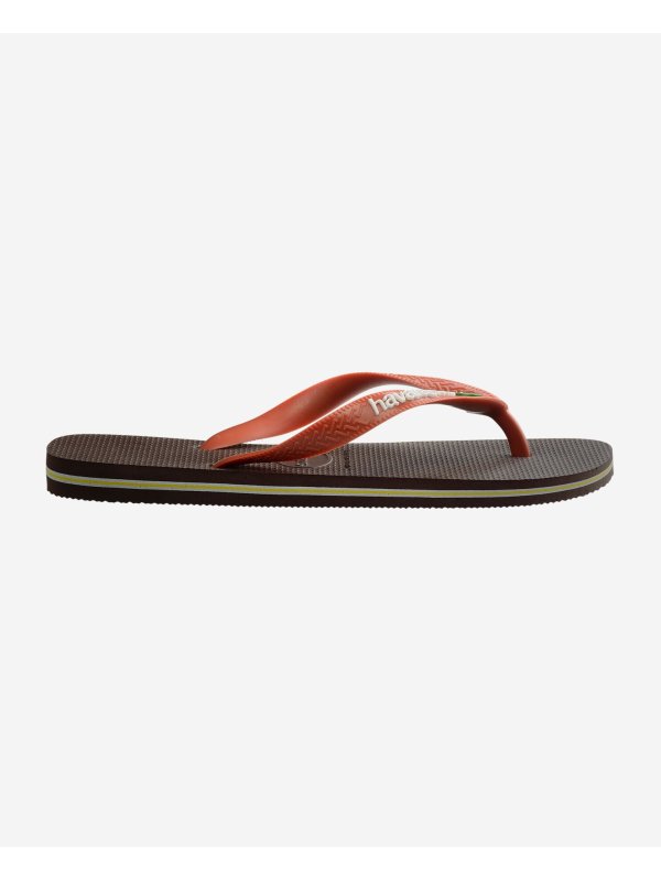 Havaianas Brasil Logo - DARK BROWN/CERAMIC
