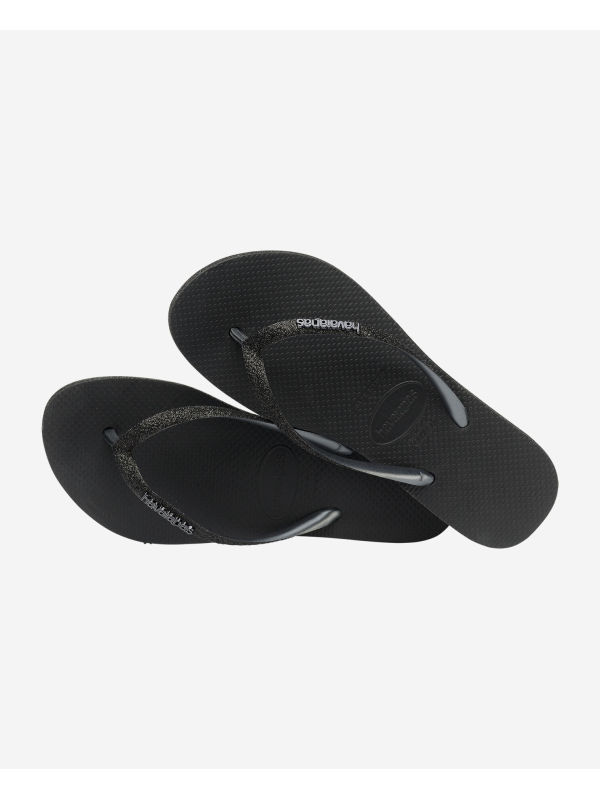 Havaianas Slim Flatform Sparkle - BLACK