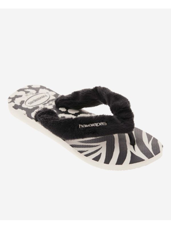 Havaianas Top Home Fluffy - WHITE/BLACK