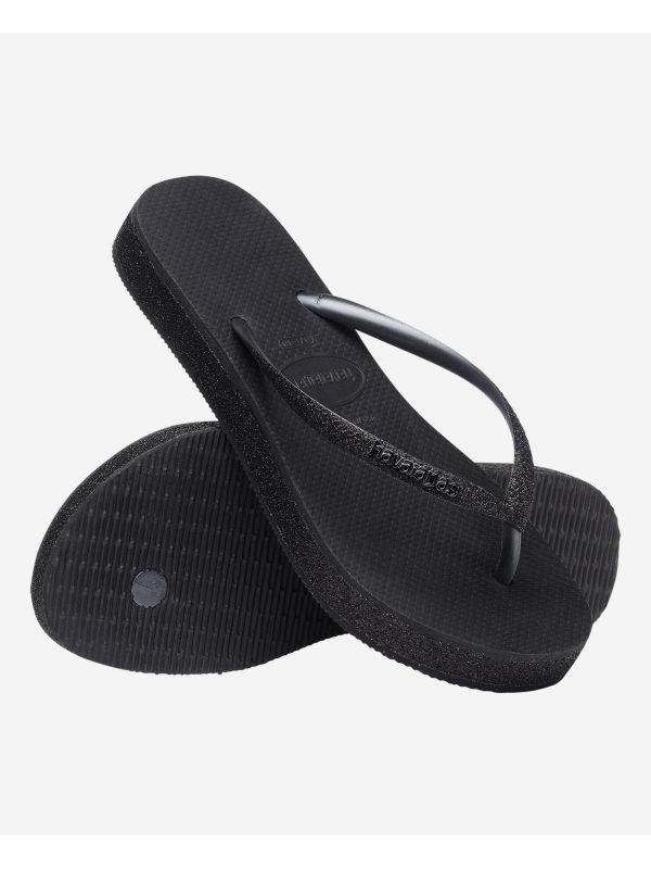 Havaianas Slim Flatform Sparkle - BLACK