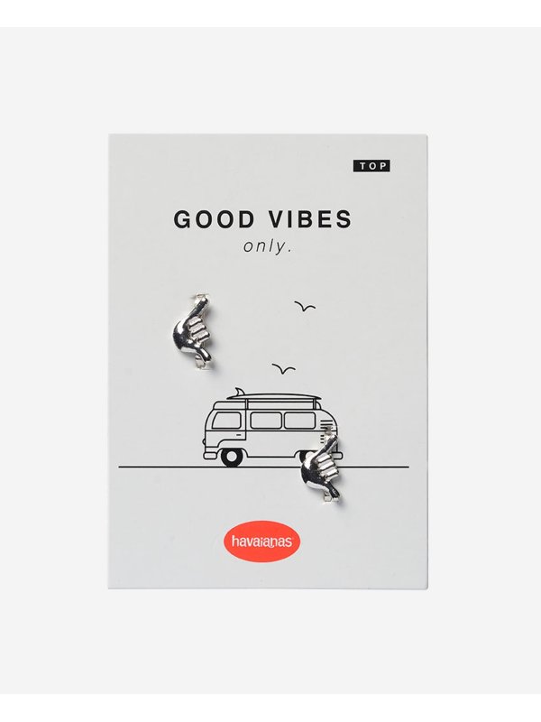 Havaianas Charms Top Good Vibes - SILVER
